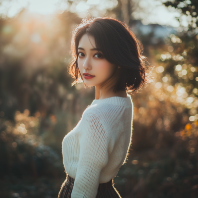 Elegant Japanese Woman