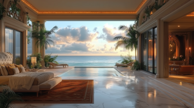 Luxury Bedroom with Seaview