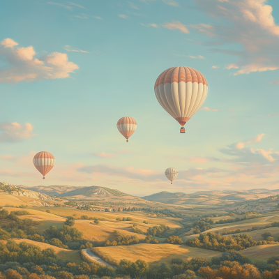 Dreamy Pastel Landscape