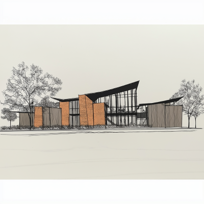 Community Center Architectural Elevation