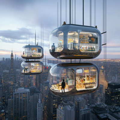 Floating Pods Above NYC