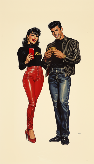 Exciting Portrait of Joyful Friends
