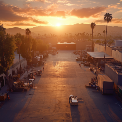Hollywood Studio Lot at Sunrise