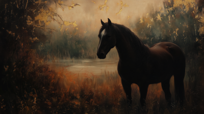 Moody Impressionistic Horse