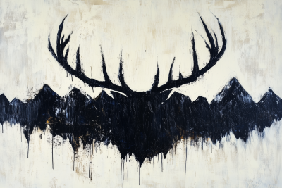 Abstract Deer Antlers