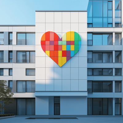 Modern Minimalist Building Facade