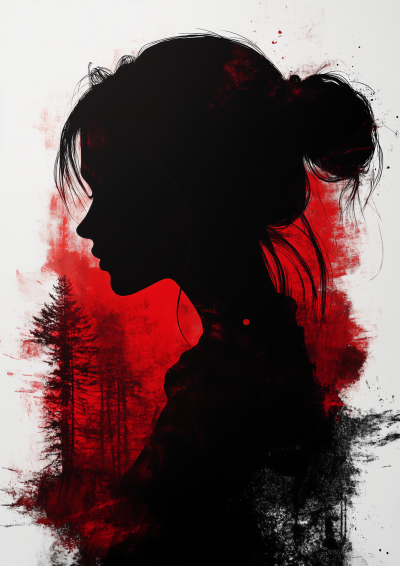 Abstract Female Silhouette