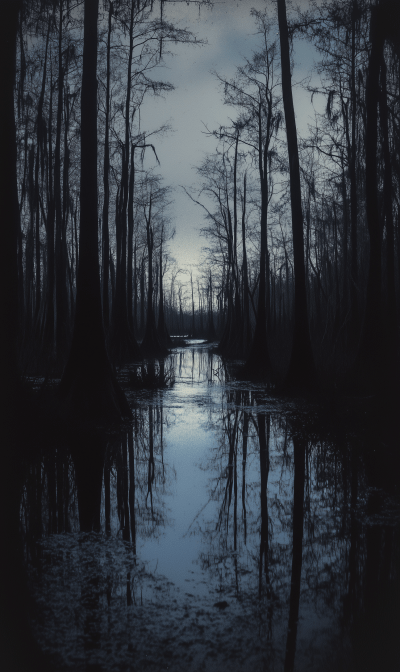 Nighttime Swamp