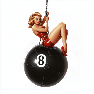 Stylised Classic Pin Up Girl