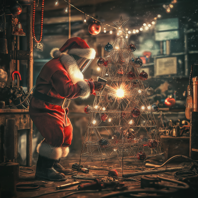 Welding Santa Claus