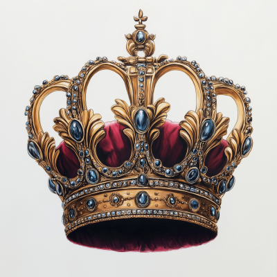 Crown of a King in Drawing Style