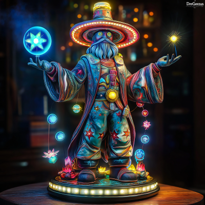 Light Statue of Cosmic Sheriff