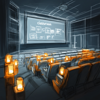 Simplified Sketch of a 4D Movie Theatre