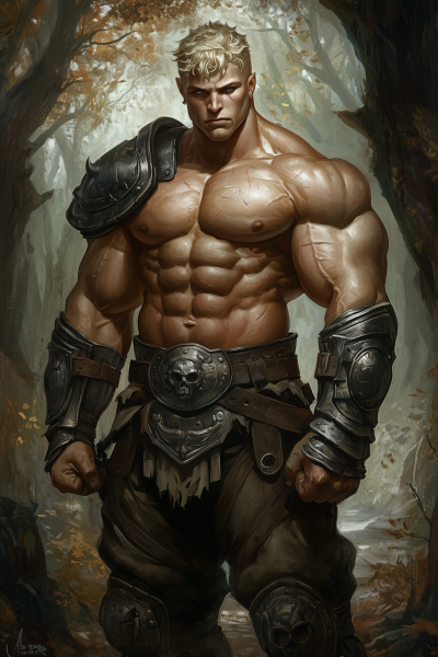 Young Bodybuilder Half Orc