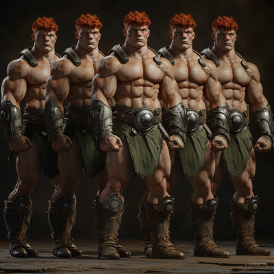 Powerlifting Orc Quintuplets