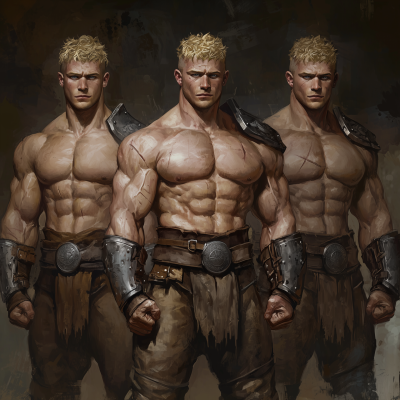 Mighty Half-Orc Powerlifters