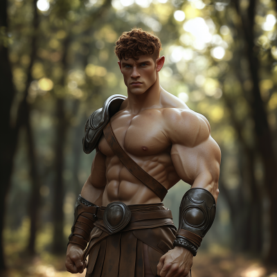 Handsome Half Orc Bodybuilder
