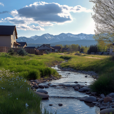 Montana Backyard in Spring