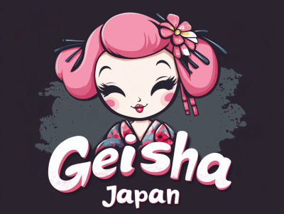 Geisha Character Logo