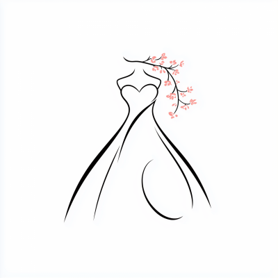 Elegant Wedding Dress Logo