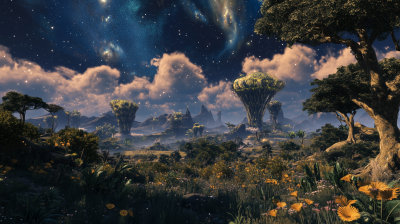 Starlit Landscape