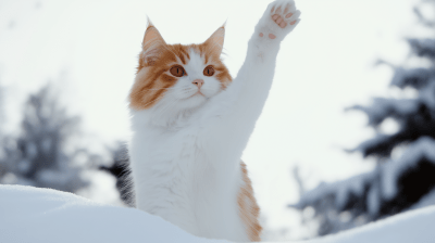 Cat with White Fur