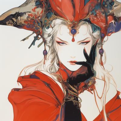 Red Magician Portrait