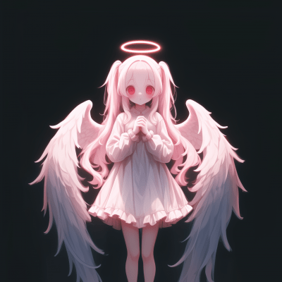 Anime Ghost Girl in White Pajama
