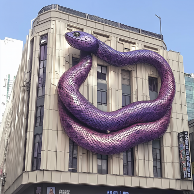 Purple Diamond Snake