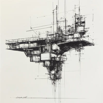 Industrial Deconstruction Sketch