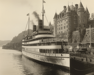 Luxury Steamship at Frontenac