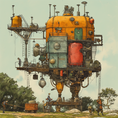 Whimsical Heath Robinson Machine