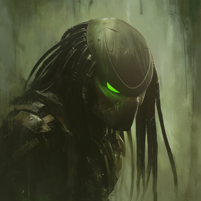 Predator in Science Fiction Art Style