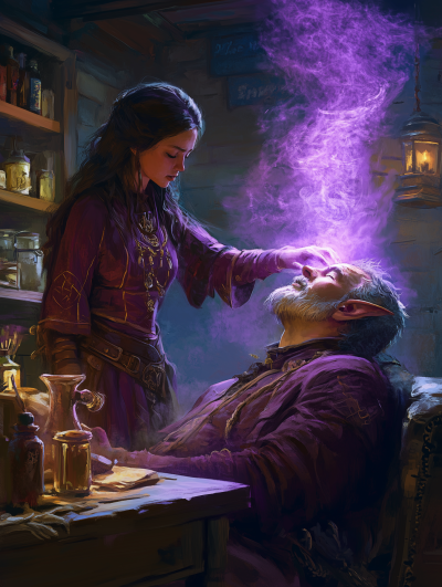 Wizard Casting Sleep