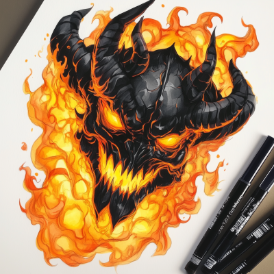 Lava Demon Illustration