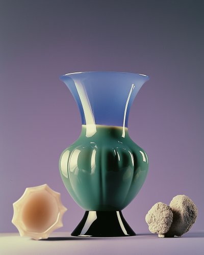 Vintage Glass Vase Still Life