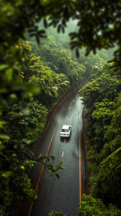 Rainy Evening in Kerala