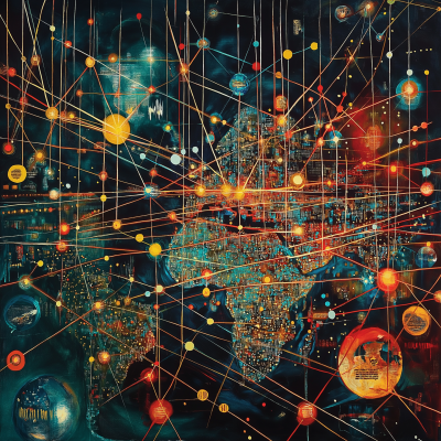 Artistic Representation of Lightning Network Nodes