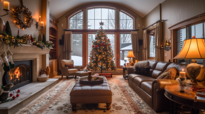 Cozy Christmas Living Room