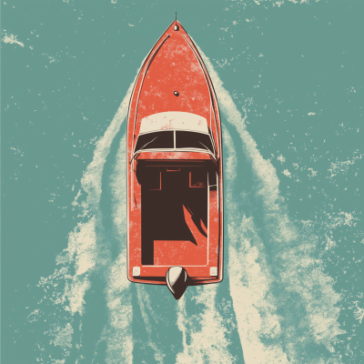 Speedboat Illustration