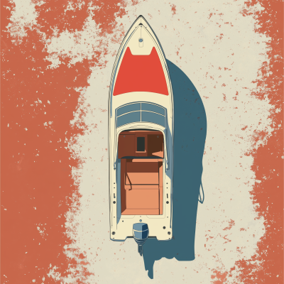 Speedboat Illustration