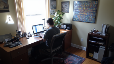 Student Studying at Home