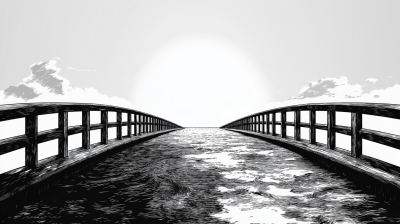 Anime Bridge in Ocean