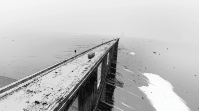 High Angle View of Anime Bridge