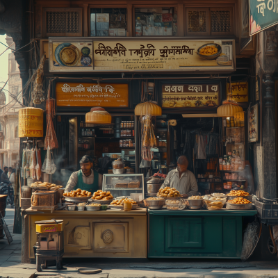 Indian Market Scene
