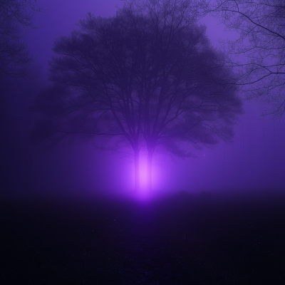 Surreal Foggy Landscape