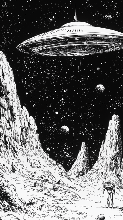 UFO in Space