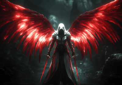 Fantasy Angel with Swords