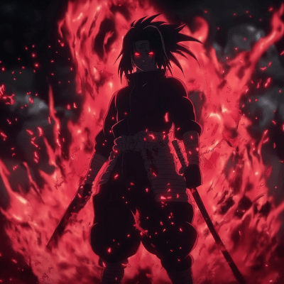 Madara Uchiha in Demon Slayer Style