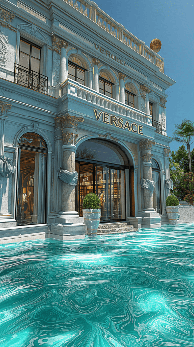 Versace Concept Store in Turquoise Ocean